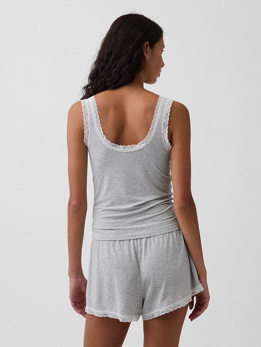 Gap SoftMade Modal Lace-Trim PJ Tank Top — photo 4