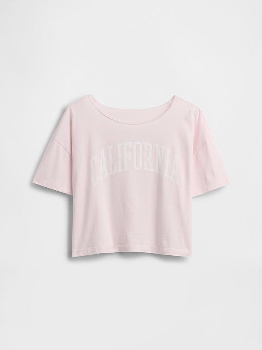 Gap Kids Oversized Wide-Neck T-Shirt — photo 3