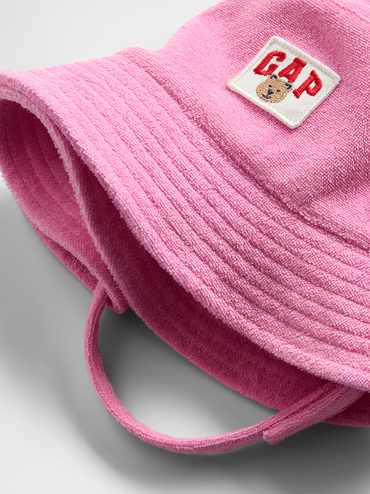 Gap Baby & Toddler Towel Terry Logo Bucket Hat — photo 3