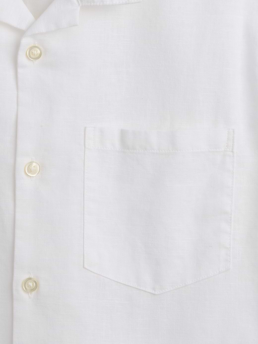 Gap Kids Linen-Cotton Relaxed Vacay Shirt — photo 5