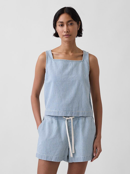 Gap Denim Crop Shell Tank Top — photo 1