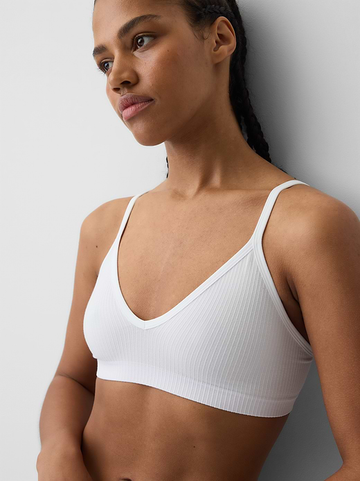 Gap Seamless Rib Triangle Bralette — photo 4