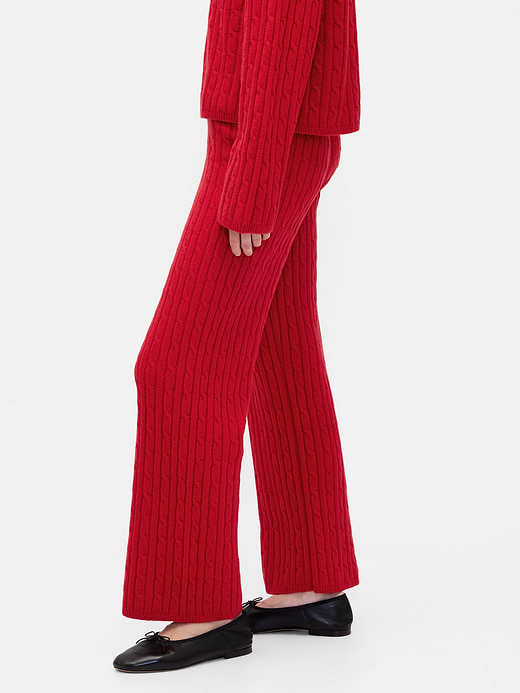 Gap CashSoft Cable-Knit Sweater Pants — photo 4