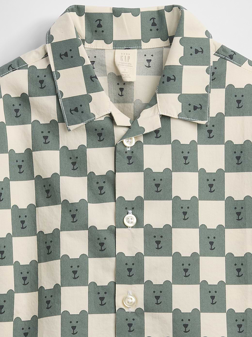 Gap Baby & Toddler Organic Cotton Poplin Print Shirt — photo 5