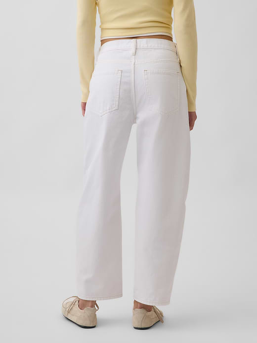 Gap High Rise Crop Barrel Jeans — photo 5