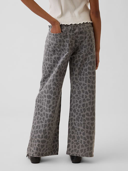 Gap Kids Low Rise Stride Wide-Leg Jeans — photo 5