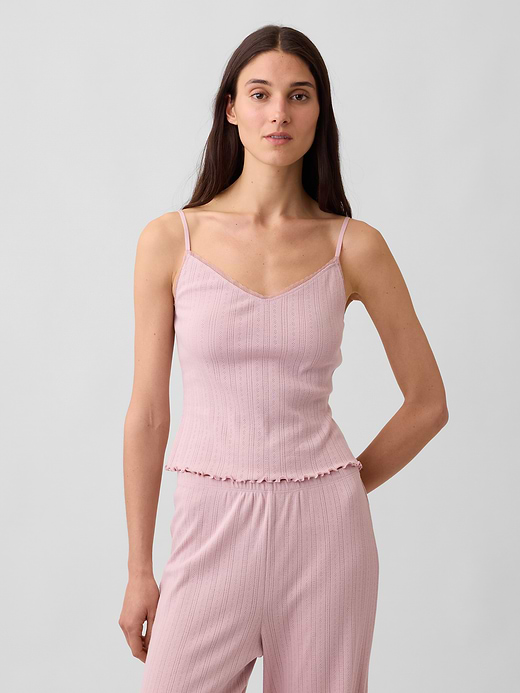 Gap Pointelle Lettuce-Hem PJ Cami — photo 1