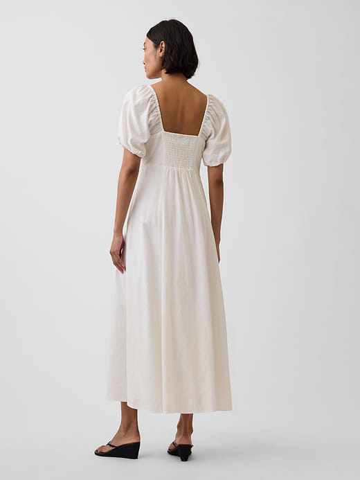 Gap Linen-Blend Empire Waist Maxi Dress — photo 3