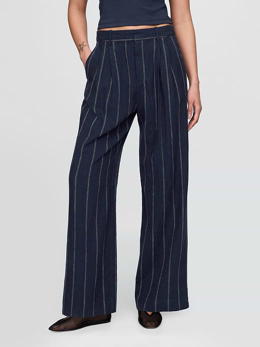 Gap 365 High Rise Linen-Blend Trousers — photo 3