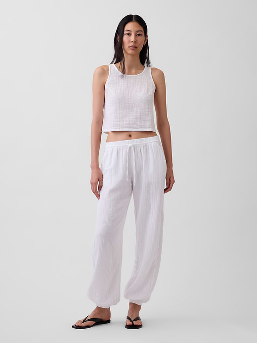 Gap Cotton Gauze Easy Joggers — photo 1