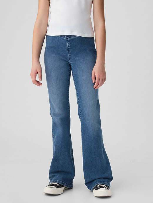 Gap Kids High Rise Crossover Flare Jeans — photo 3