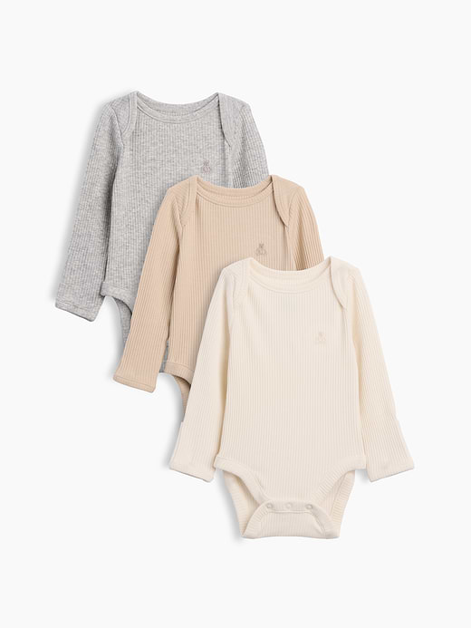 Gap Baby First Favorites TinyRib Bodysuit (3-Pack) — photo 1
