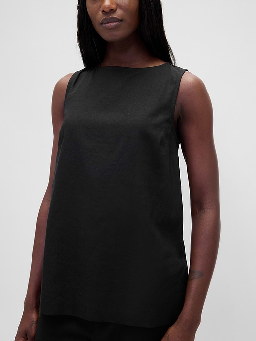 Gap Linen-Blend Shell Tank Top — photo 5