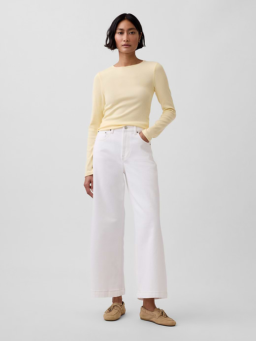 Gap High Rise Stride Wide-Leg Ankle Jeans — photo 1