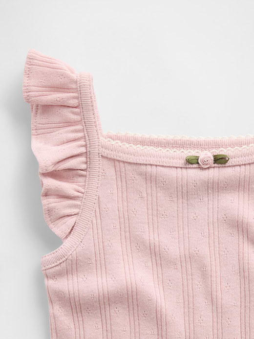 Gap Baby Pointelle Rib Tank Bodysuit — photo 4