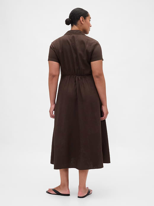 Gap Linen-Blend Midi Shirtdress — photo 7