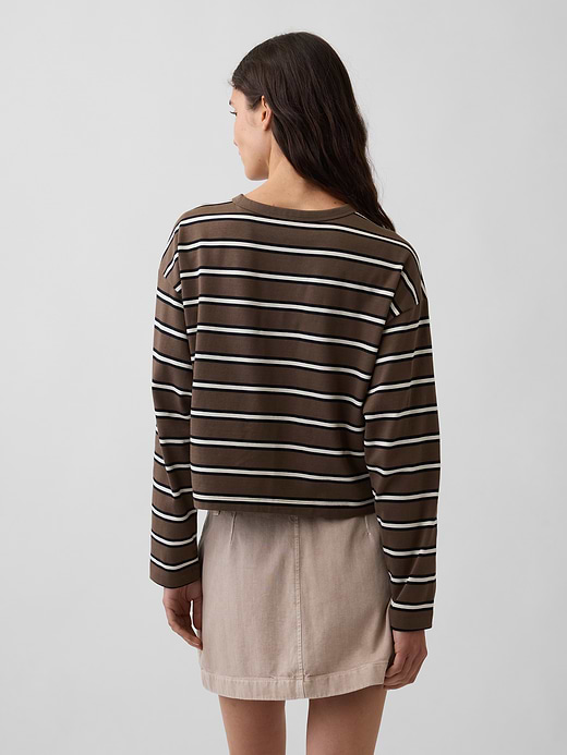 Gap Knit Oversized Crop T-Shirt — photo 4