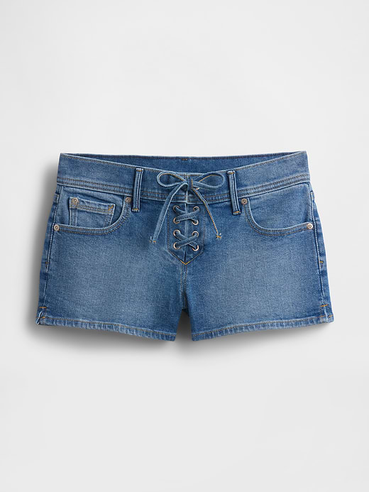 Gap 3" Low Rise Lace-Up Denim Shorts — photo 7