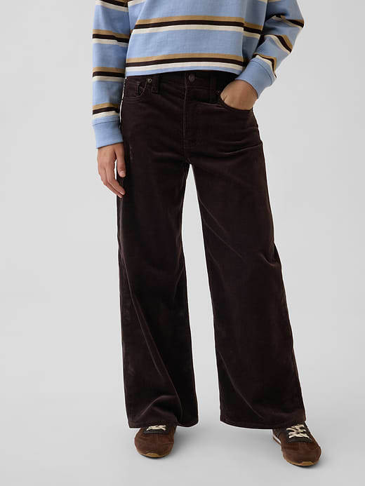 Gap Kids Low Rise Stride Wide-Leg Jeans — photo 4