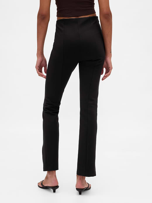 Gap High Rise Double Knit Split-Hem Flare Pants — photo 5