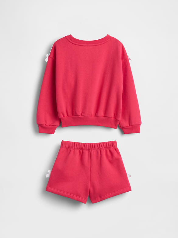 Gap Baby & Toddler VintageSoft Bow Logo Sweat Set — photo 4