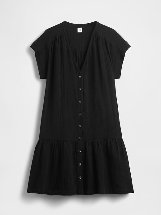 Gap Cotton Gauze Drop-Waist Shirtdress — photo 6