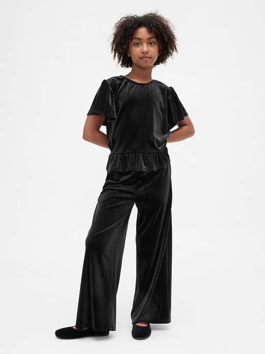 Gap Kids Velour Peplum Top — photo 5
