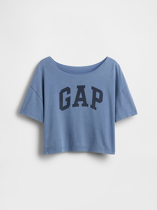 Gap Kids Oversized Wide-Neck T-Shirt — photo 3
