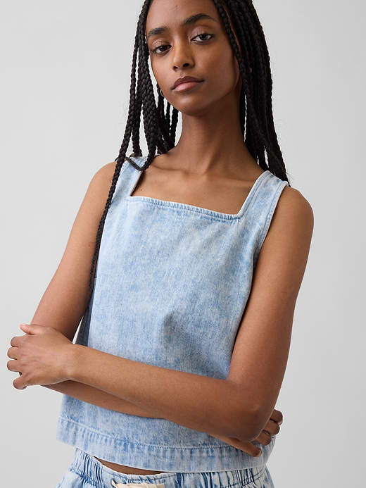 Gap Denim Crop Shell Tank Top — photo 5