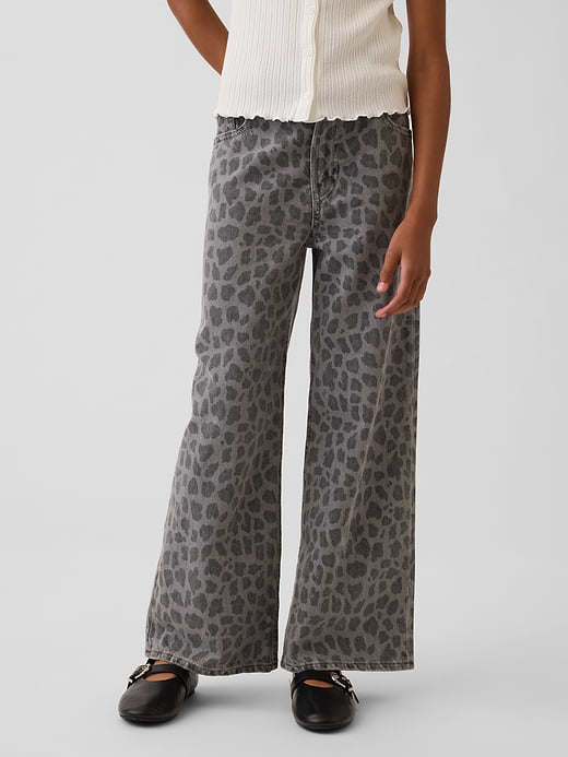 Gap Kids Low Rise Stride Wide-Leg Jeans — photo 4