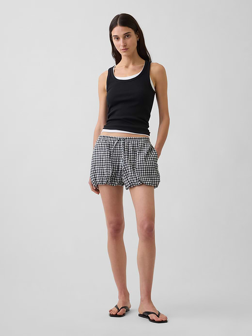 Gap Gingham Easy Bubble Shorts — photo 1