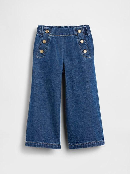 Gap Baby & Toddler Pull-On Baggy Wide-Leg Jeans — photo 3