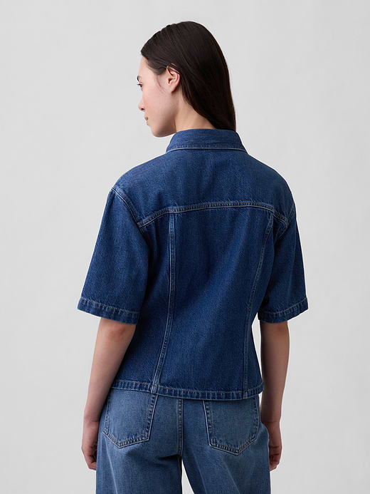 Gap UltraSoft Denim Pocket Shirt — photo 4