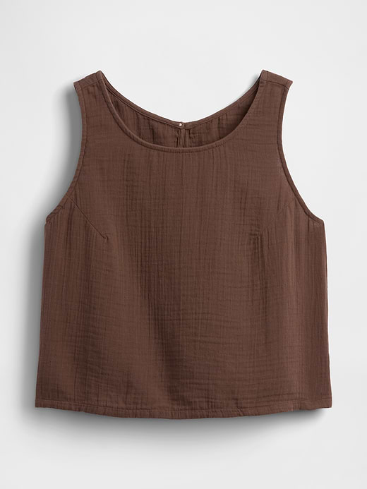 Gap Cotton Gauze Racer Shell Tank Top — photo 7