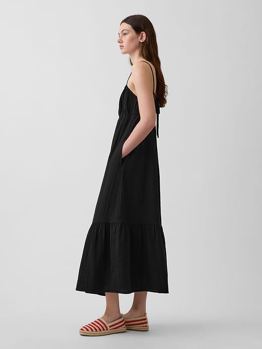 Gap Cotton Gauze Tiered Empire Waist Dress — photo 4