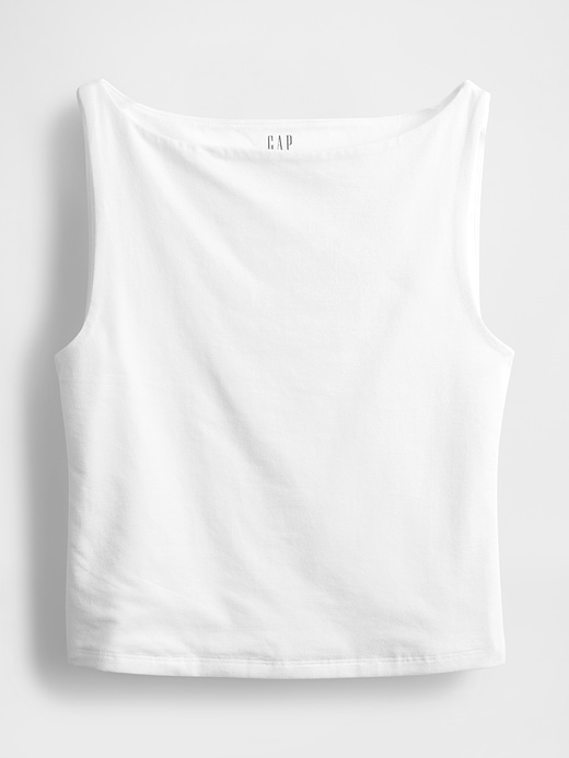 Gap CloseKnit Jersey Boatneck Crop Tank Top — photo 5