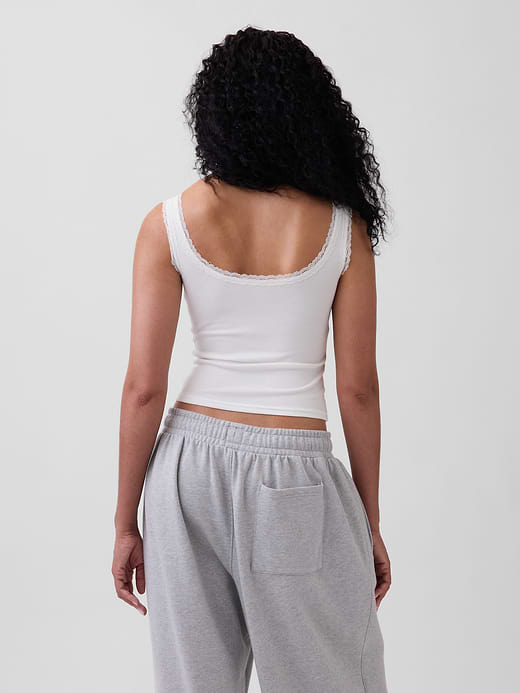 Gap Mini Rib Lace PJ Tank Top — photo 4