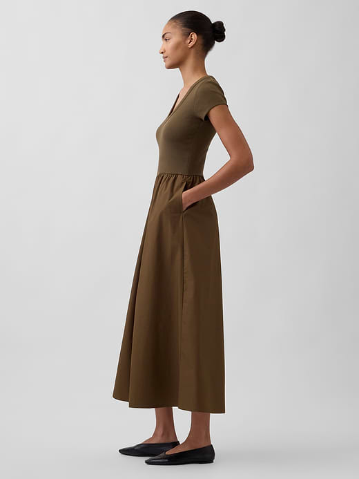 Gap Modern Mixed Media Maxi Dress — photo 4