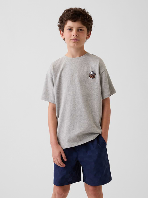 Gap Kids Heavyweight Relaxed Gap Logo T-Shirt — photo 1