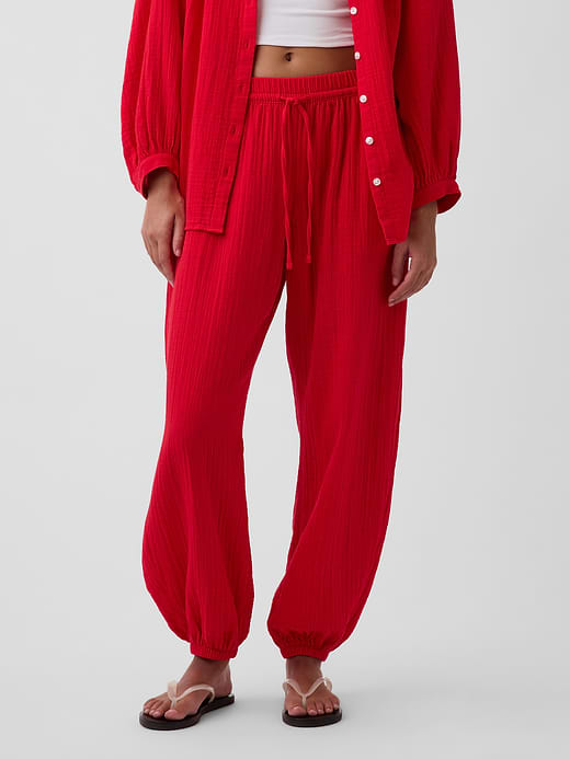 Gap Cotton Gauze Easy Joggers — photo 3