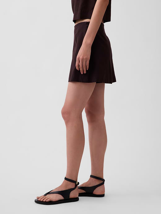 Gap Linen-Blend Mini Skort — photo 4