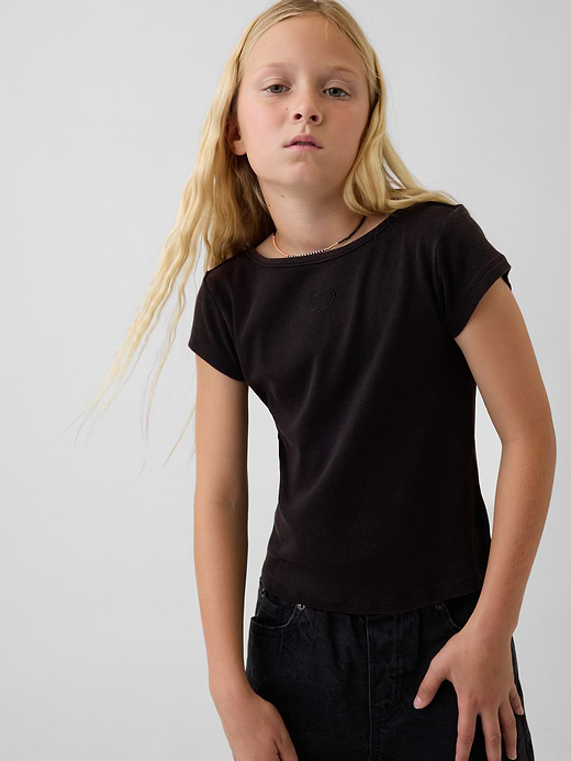 Gap Kids Fitted Cap-Sleeve T-Shirt — photo 1