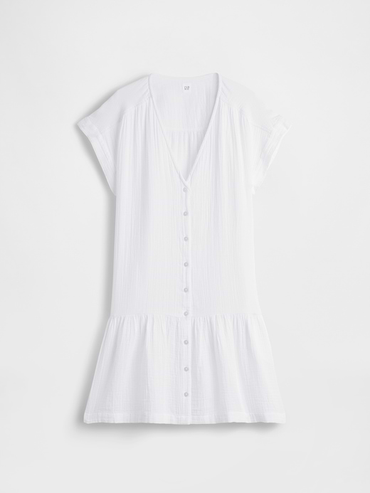 Gap Cotton Gauze Drop-Waist Shirtdress — photo 6