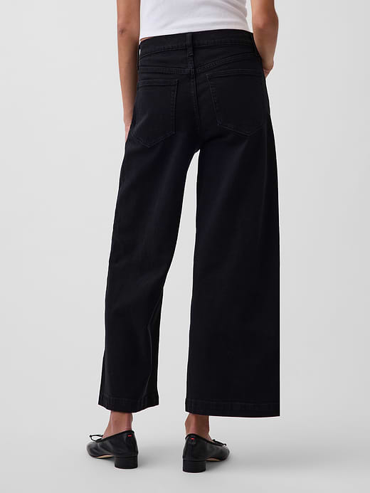 Gap High Rise Stride Wide-Leg Ankle Jeans — photo 5