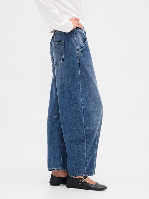 Gap Mid Rise UltraSoft Easy Horseshoe Jeans — photo 4