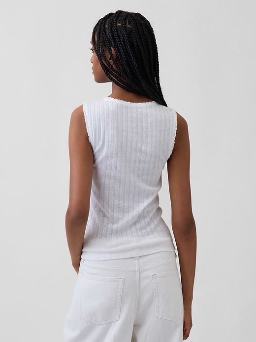 Gap Pointelle Shell Tank Top — photo 4