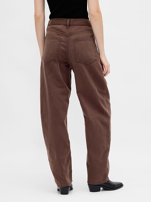Gap High Rise Barrel Jeans — photo 5