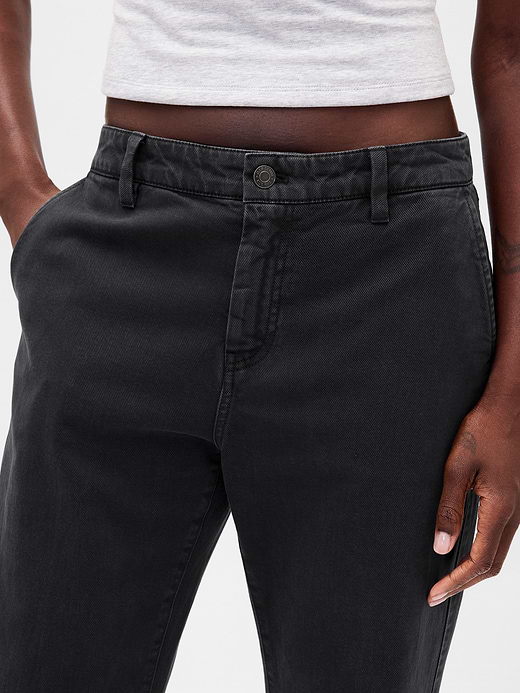 Gap Low Rise Relaxed Flare Khakis — photo 9