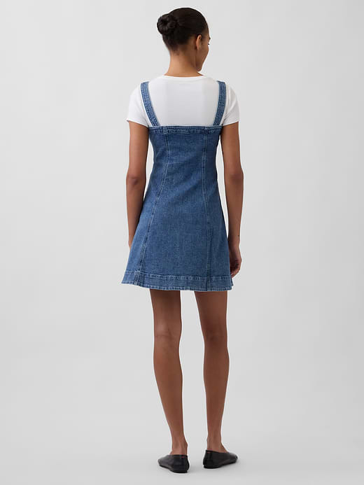 Gap Denim Zip-Front Mini Dress — photo 3