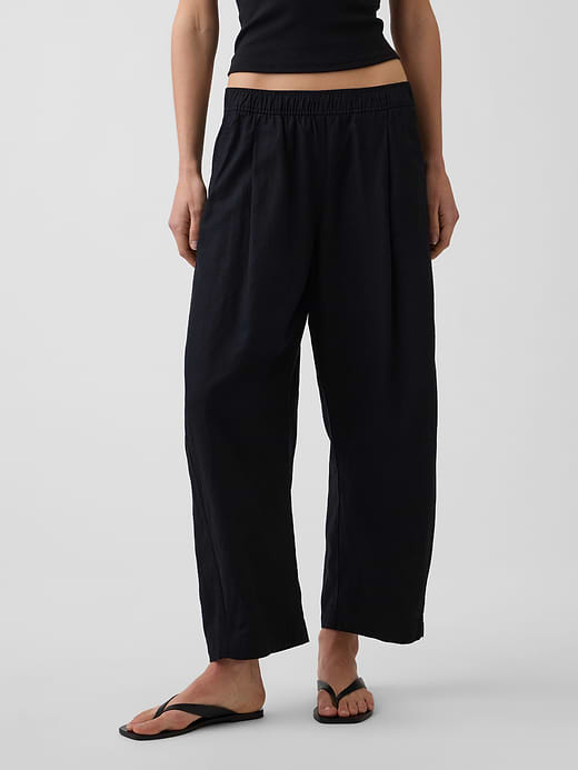 Gap Linen-Blend Easy Barrel Pants — photo 3